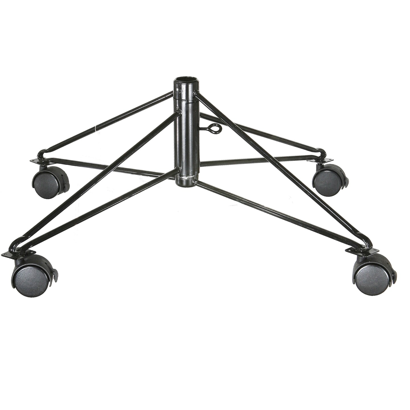 Contemporary Home Living Green Rolling Christmas Tree Stand for 8&#x27;- 9&#x27; Artificial Trees