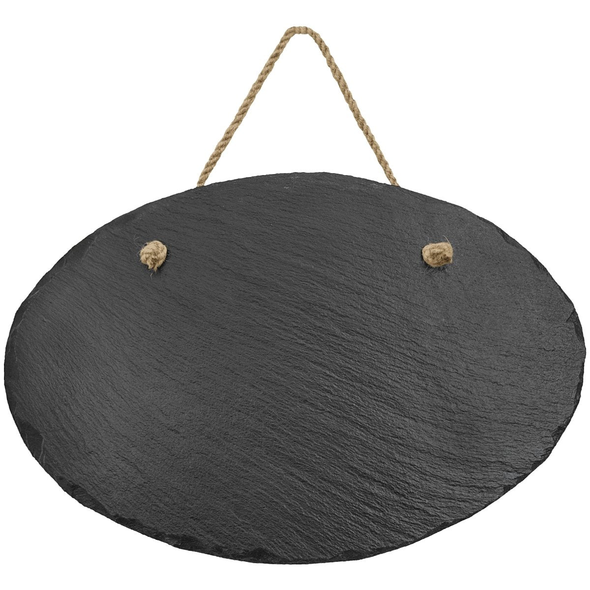 Laserable Slate Decor with Hanger String, Oval 11.75&#x22; x 7.75&#x22;