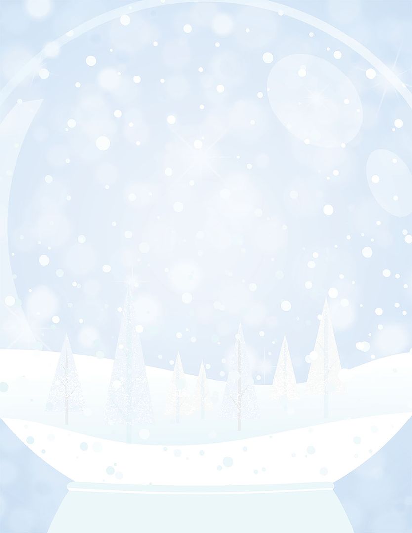 Great Papers! Snow Globe Holiday Letterhead, Invitations and Announcements, Printer Friendly, 8.5"x11", 80 Pack