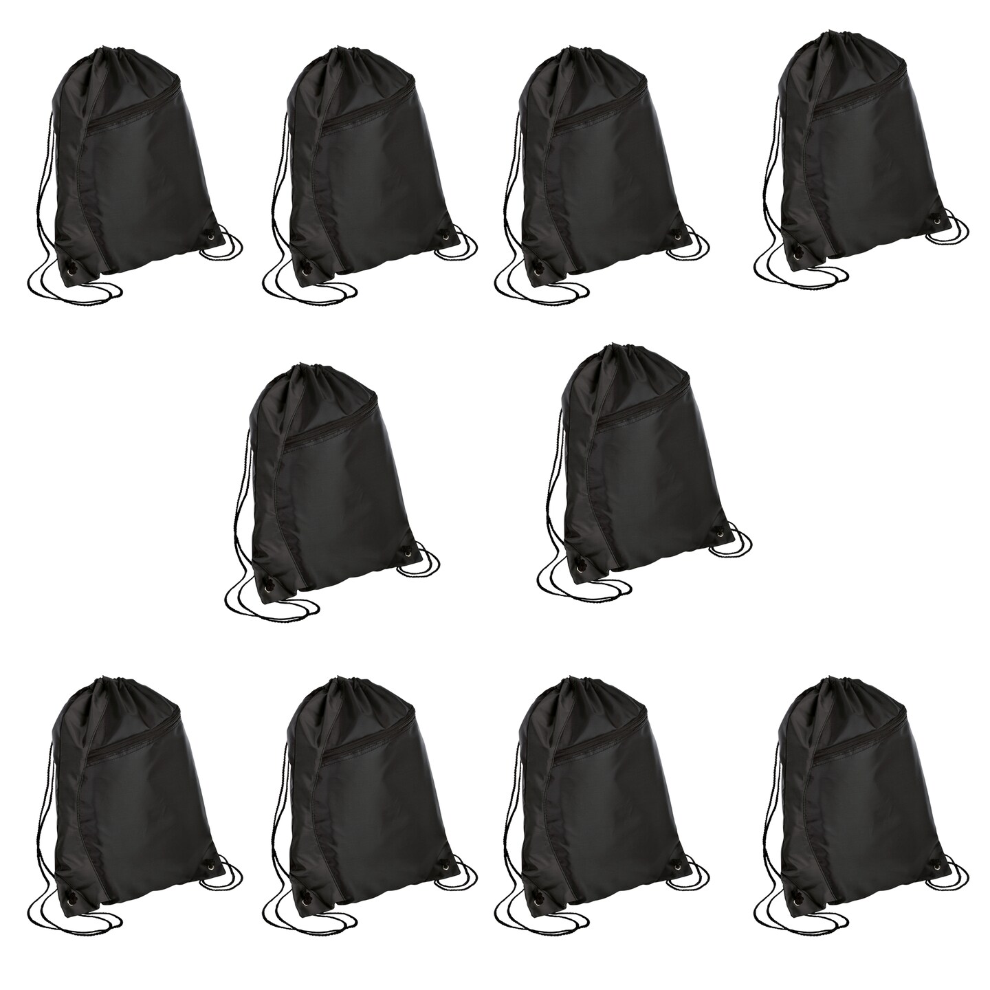 Waterproof Cinch Pack Bag | Polyester Drawstring Pocket Waterproof Foldable Storage Bag | Durable Bulk Sport Gym School Travel Pull Bag | 17.75"h x 14.5"w | Portable For Beach Casual Outdoor Sport | Raheev