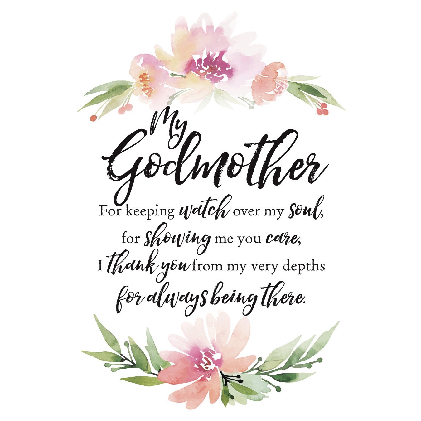 Dexsa My Godmother Woodland Grace Series 6&#x22; x 9&#x22; Wood Plaque with Easel