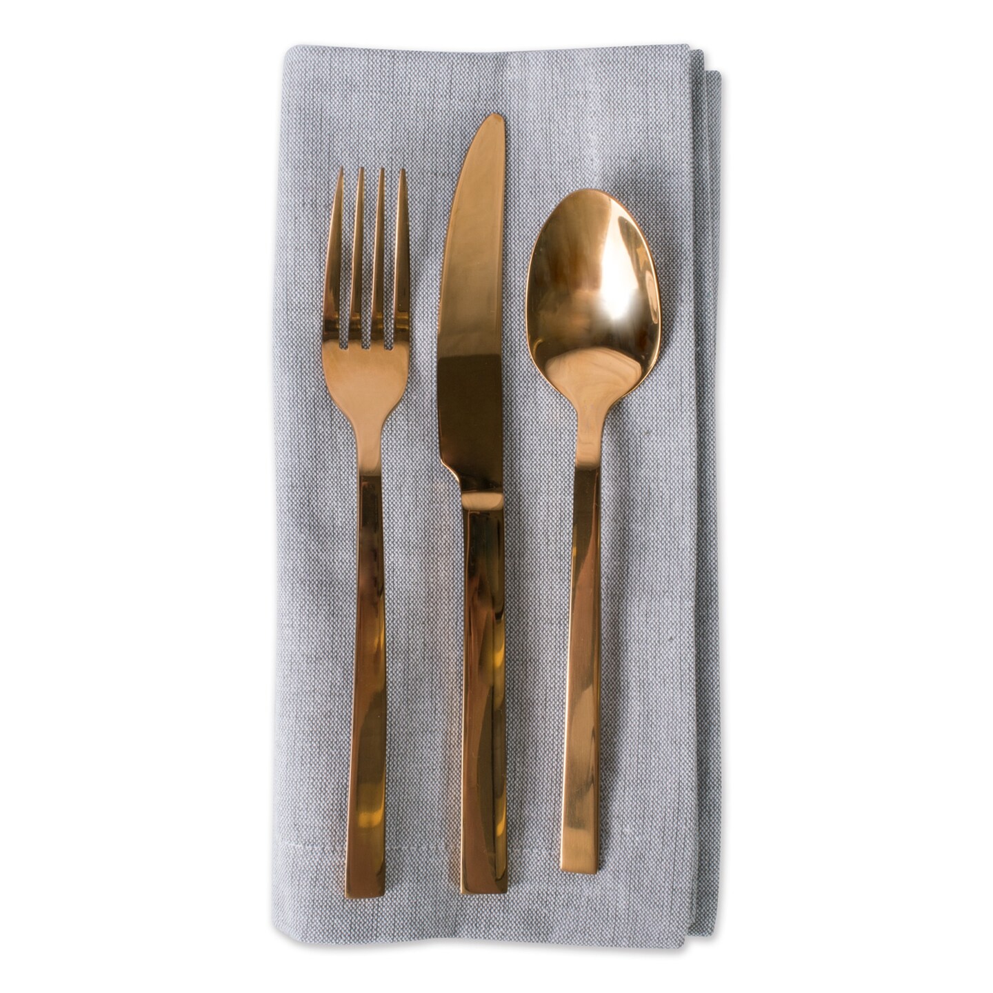 DII Gray Solid Chambray Napkin (Set of 6)