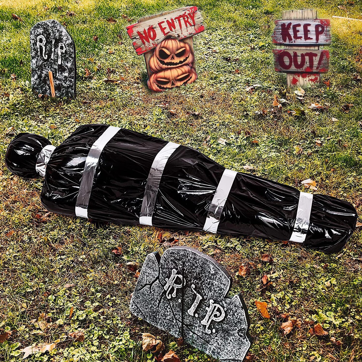 Halloween Corpse Decorations Set, Hanging Corpse Dead Victim Props ...