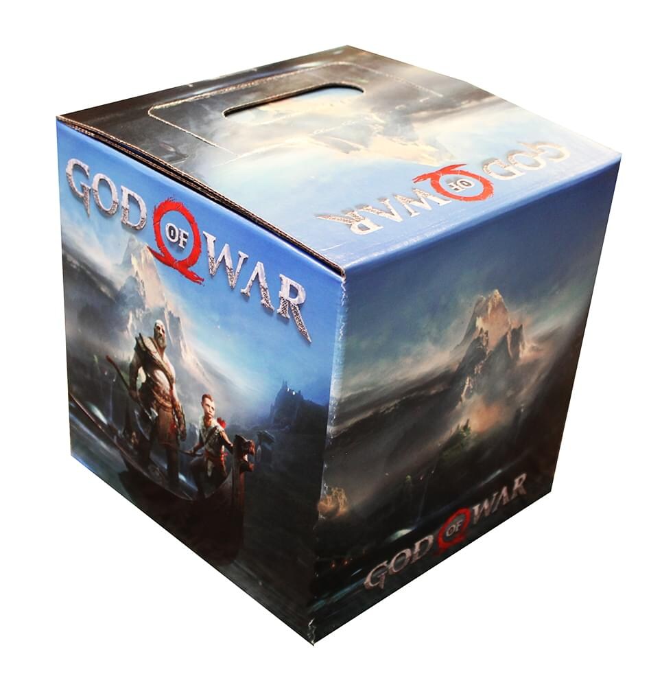 God of War 7.75&#x22; x 7.75&#x22; x 7.75&#x22; Flat Empty Gift Box