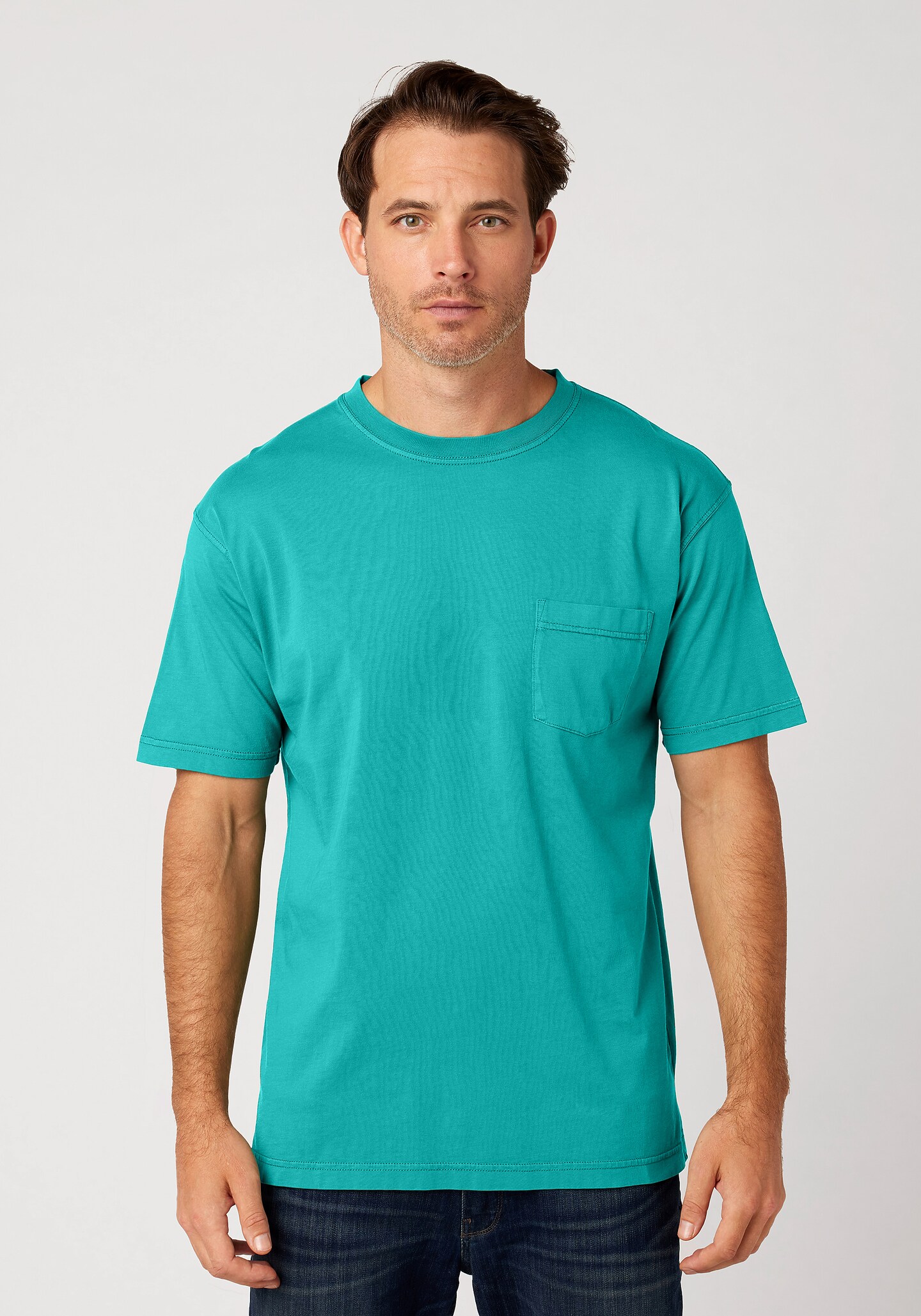 Garment Dye Pocket Short Sleeve T-shirt 