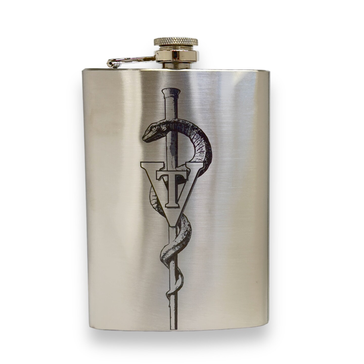 8oz Veterinarian Stainless Steel Flask 8oz Veterinarian Stainless Steel Flask