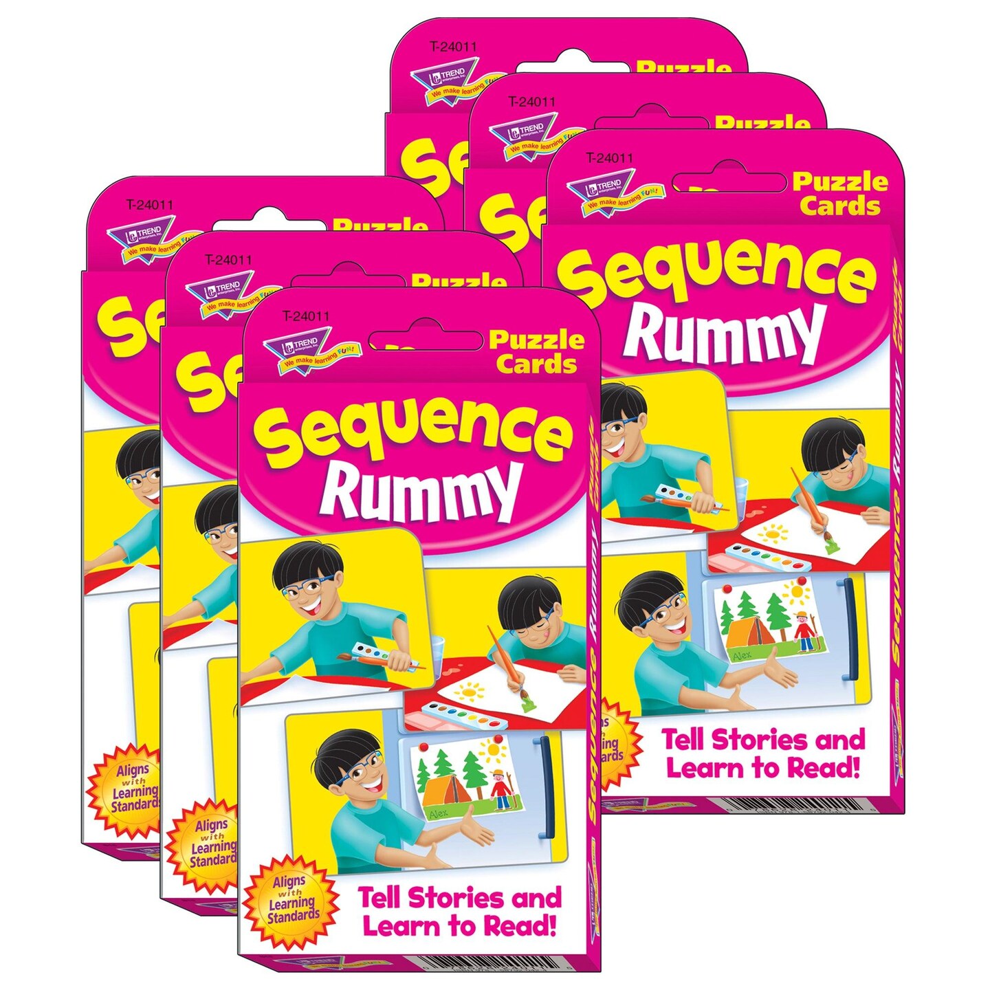 Sequence Rummy Challenge Cards&#xAE;, 6 Sets