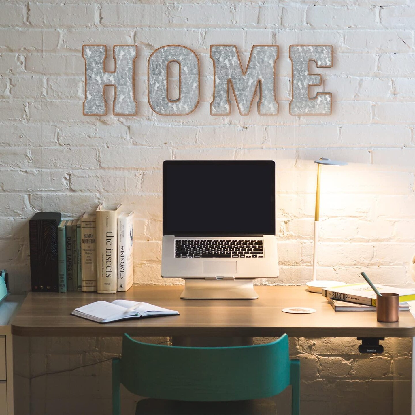 Galvanized Metal 3D Letter for Wall Decor for Hanging or Freestanding Unique Blend of Rustic Vintage Western and Industrial Styles Letter S