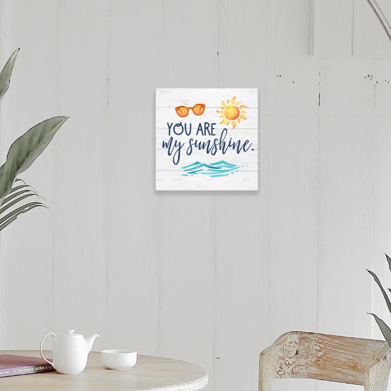 Coastal Living Wood Plaque - You Are My Sunshine