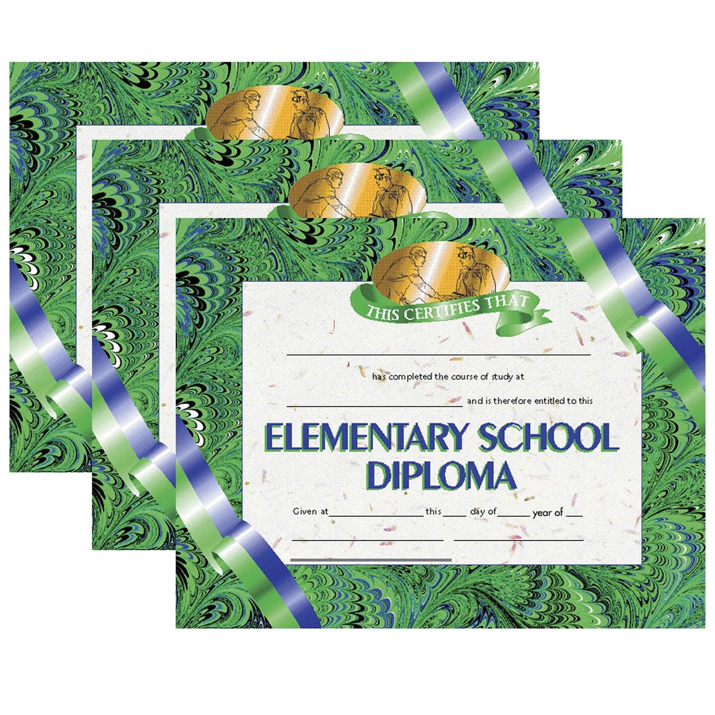 Elementary School Diploma, 8.5&#x22; x 11&#x22;, 30 Per Pack, 3 Packs