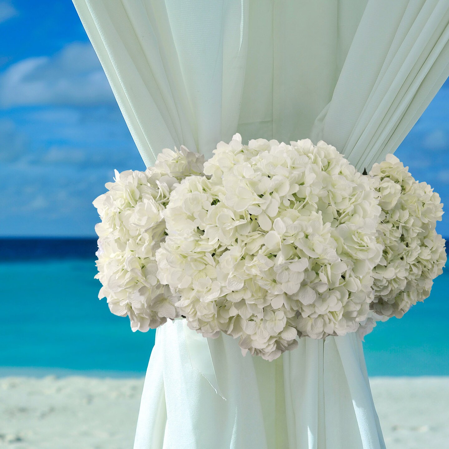20&#x22; Hydrangea Bush - 7 Silk Flowers with Lifelike Leaves, Artificial Greenery, Perfect for Home, Office &#x26; Wedding D&#xE9;cor - Spring &#x26; Year-Round Accent, Floral Home by Artificial Flowers