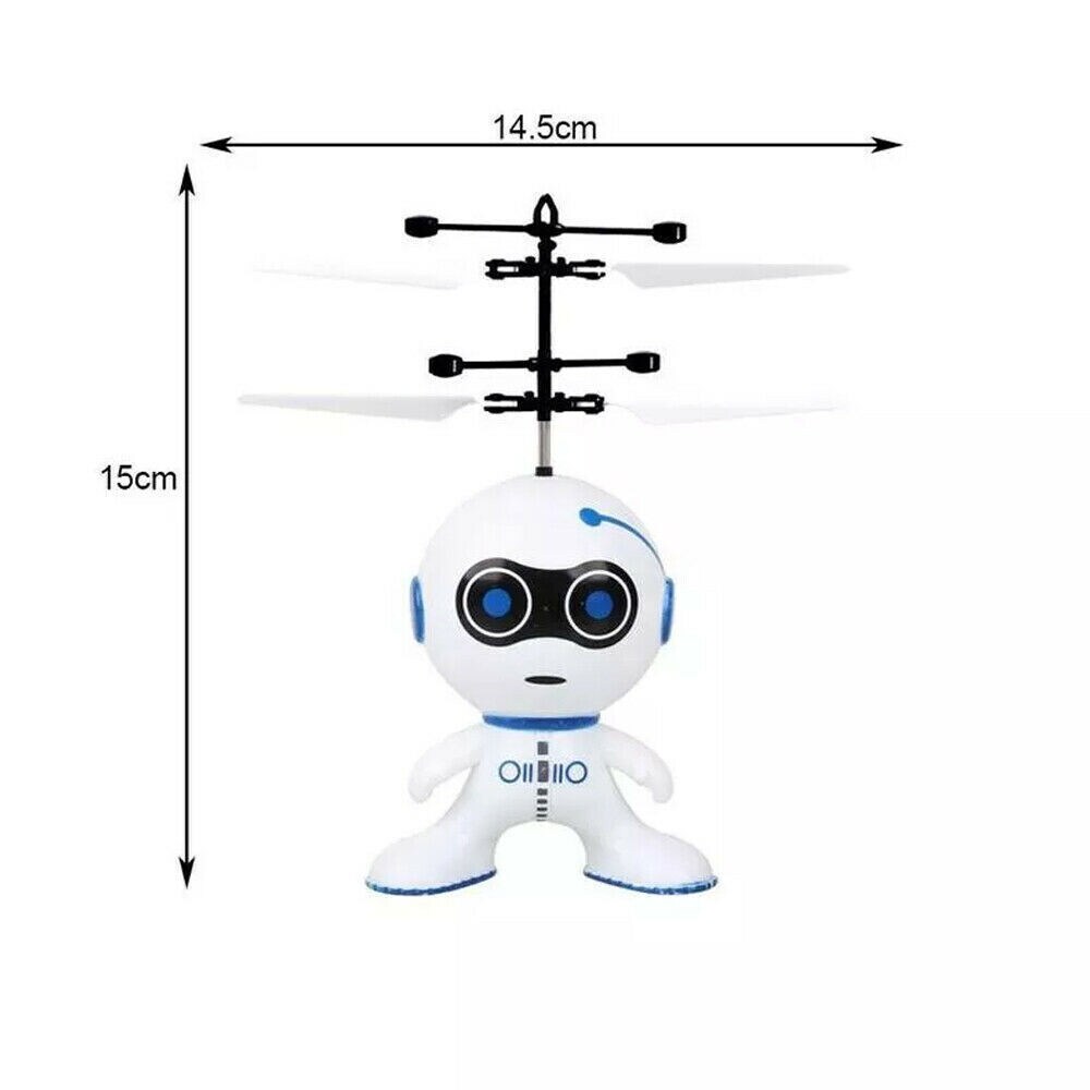 Kitcheniva 2 Pcs Mini Drone LED Ball Flying Robot Toys Rechargeable