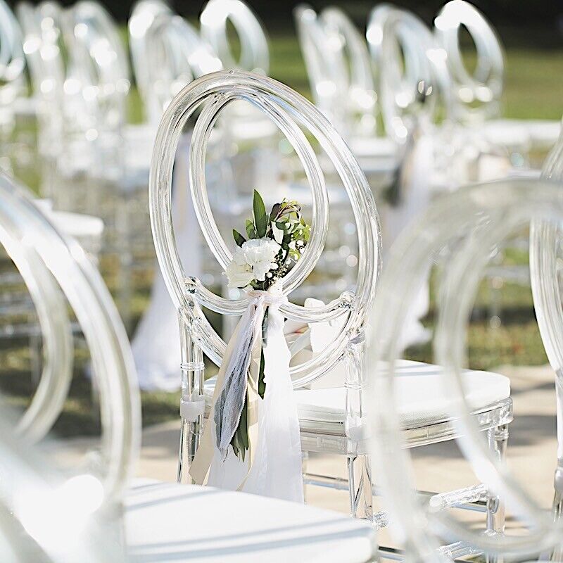Clear Stackable Acrylic Transparent Armless Chiavari CHAIR