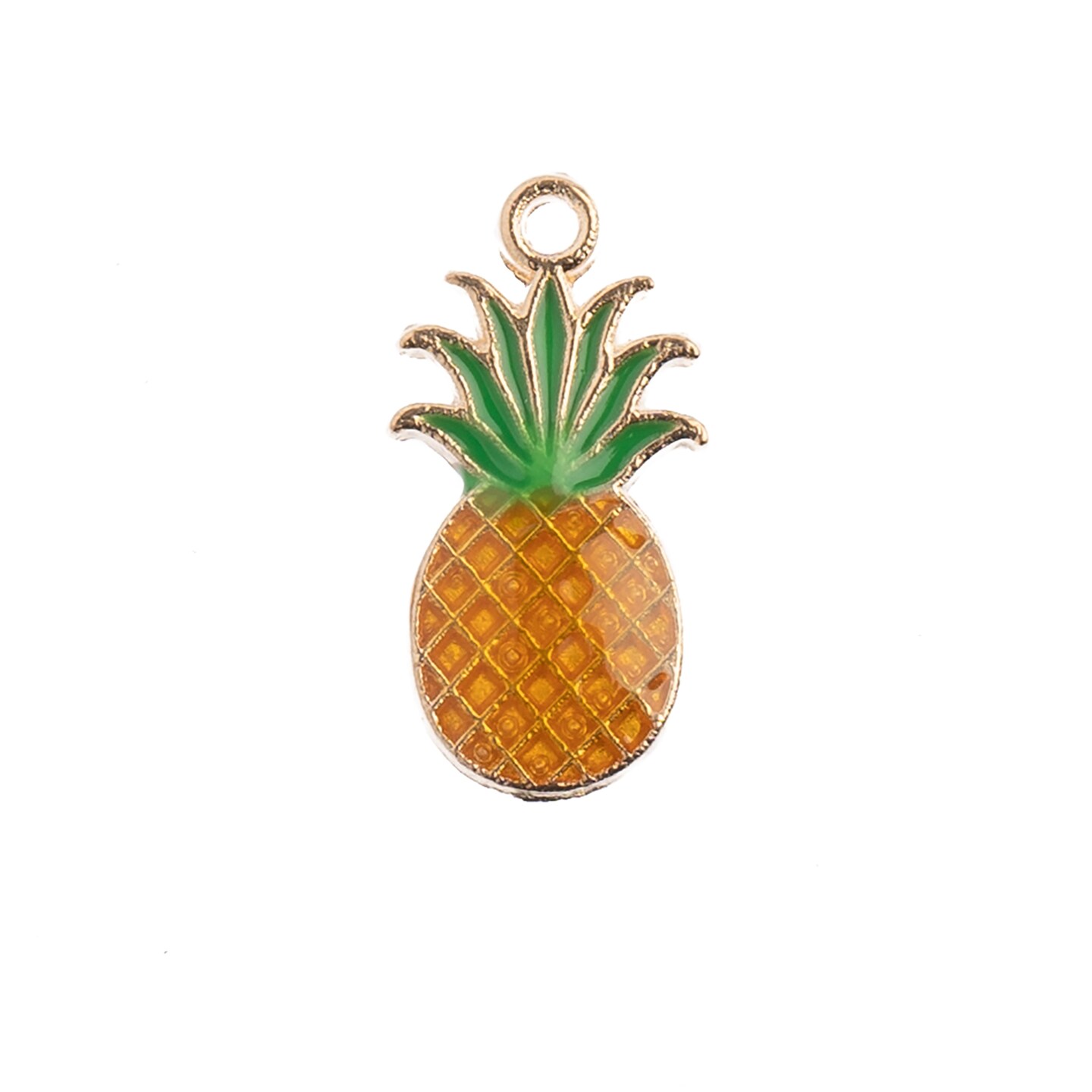 John Bead Sweet &#x26; Petite Pineapple Charms, 10pcs