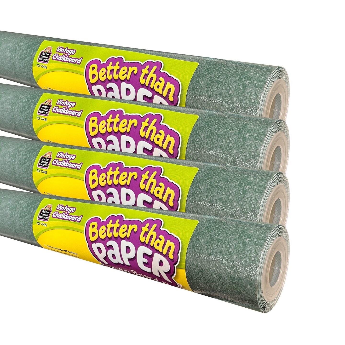 Better Than Paper&#xAE; Bulletin Board Roll, Vintage Chalkboard, 4-Pack