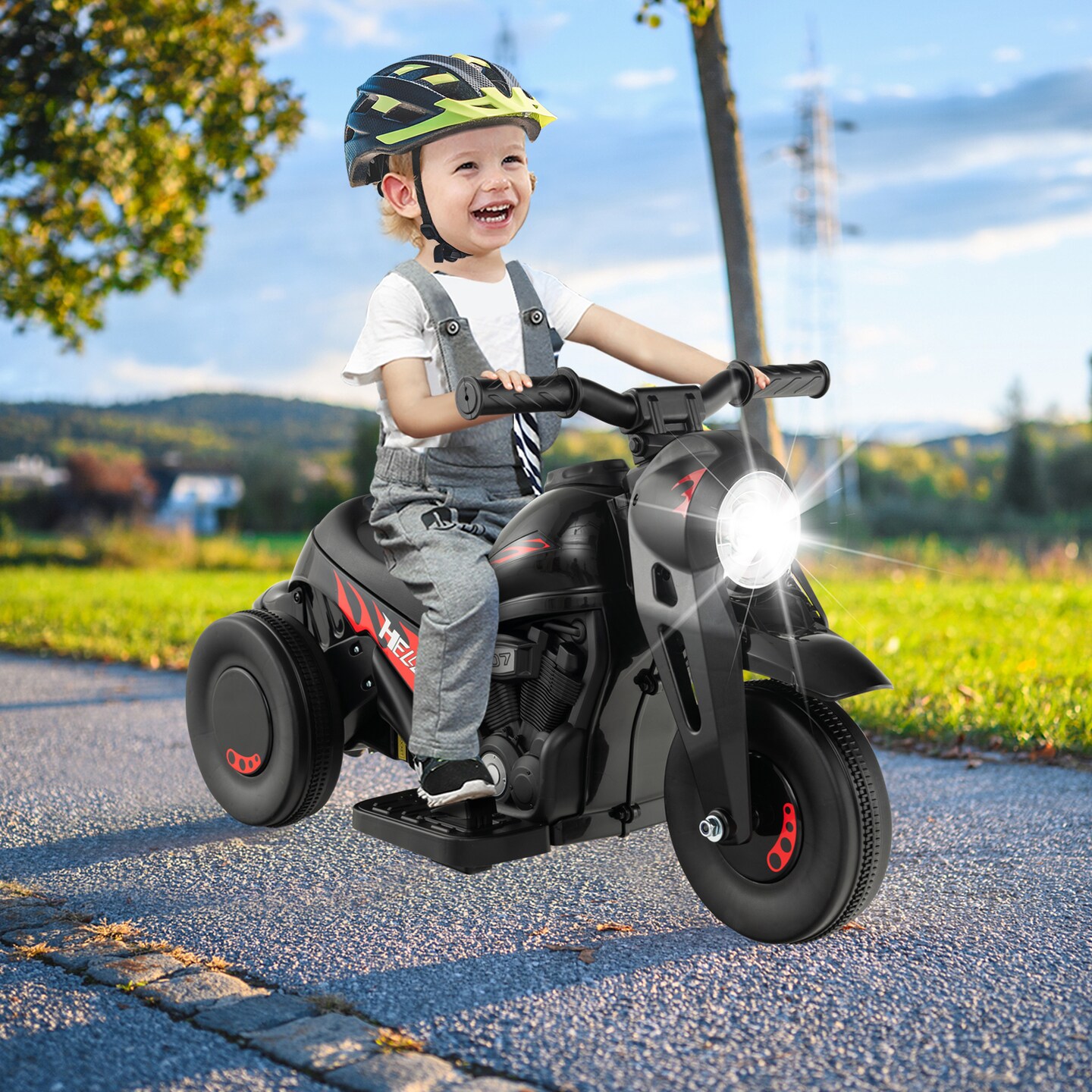6v Kids Electric Ride On Motorcycle With Bubble Maker And Music