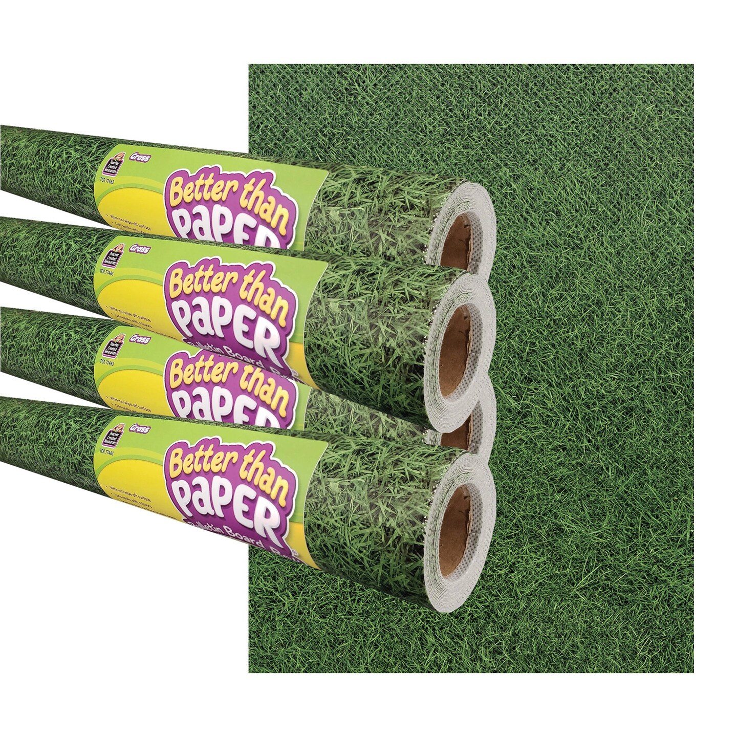 Grass Better Than Paper Bulletin Board Roll, 4&#x27; x 12&#x27;, Pack of 4