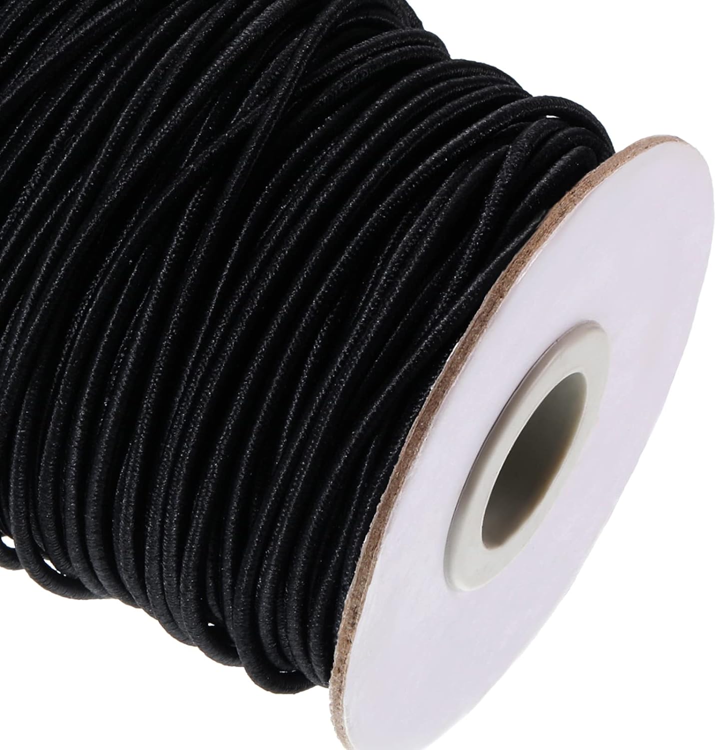100 Yards 2 mm Elastic Cord Stretch String Elastic Beading Cord Craft Thread for Jewelry Making (Black)