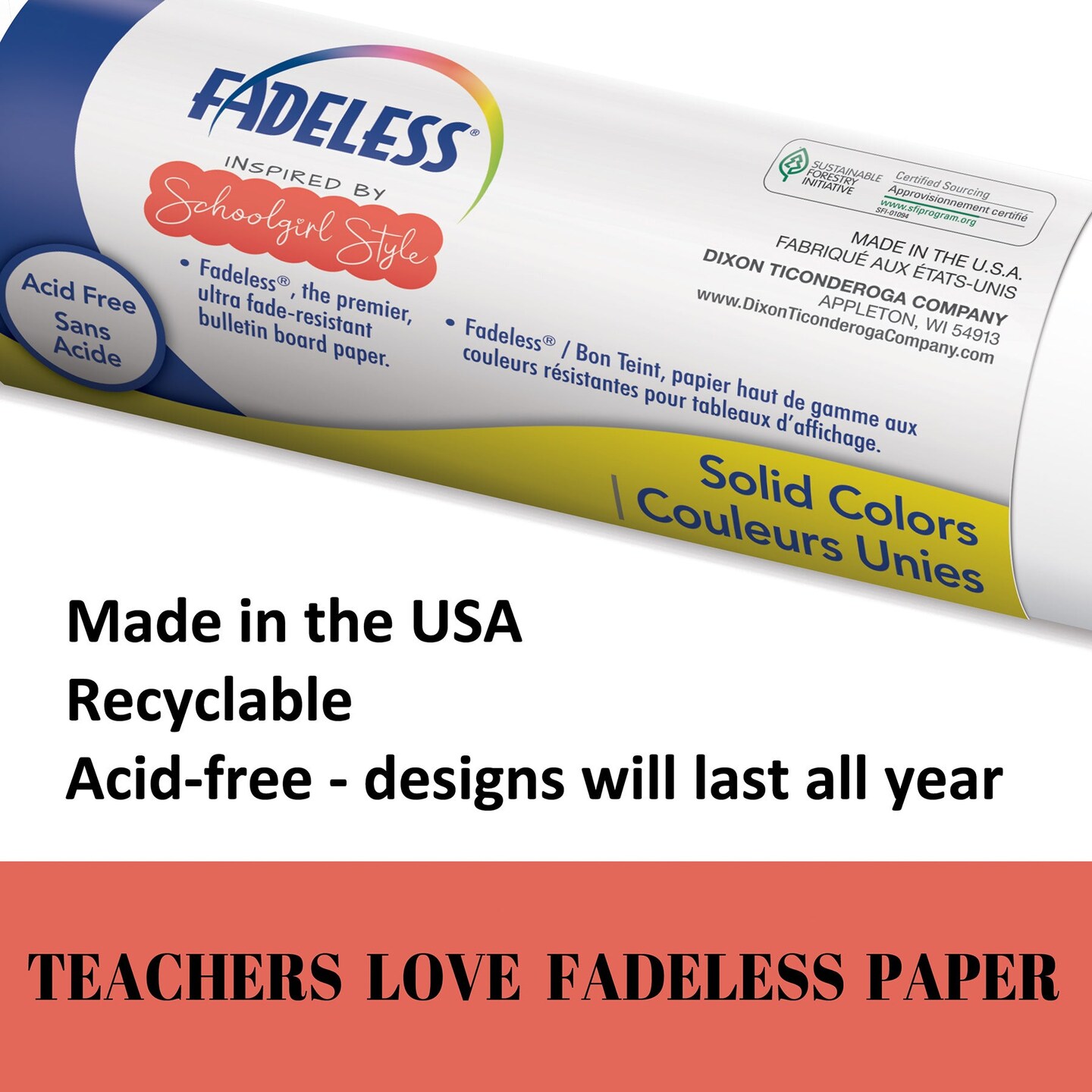 Schoolgirl Style&#x2122; Bulletin Board Paper, 48&#x22; x 50&#x27; Roll, Cotton Candy Cloud