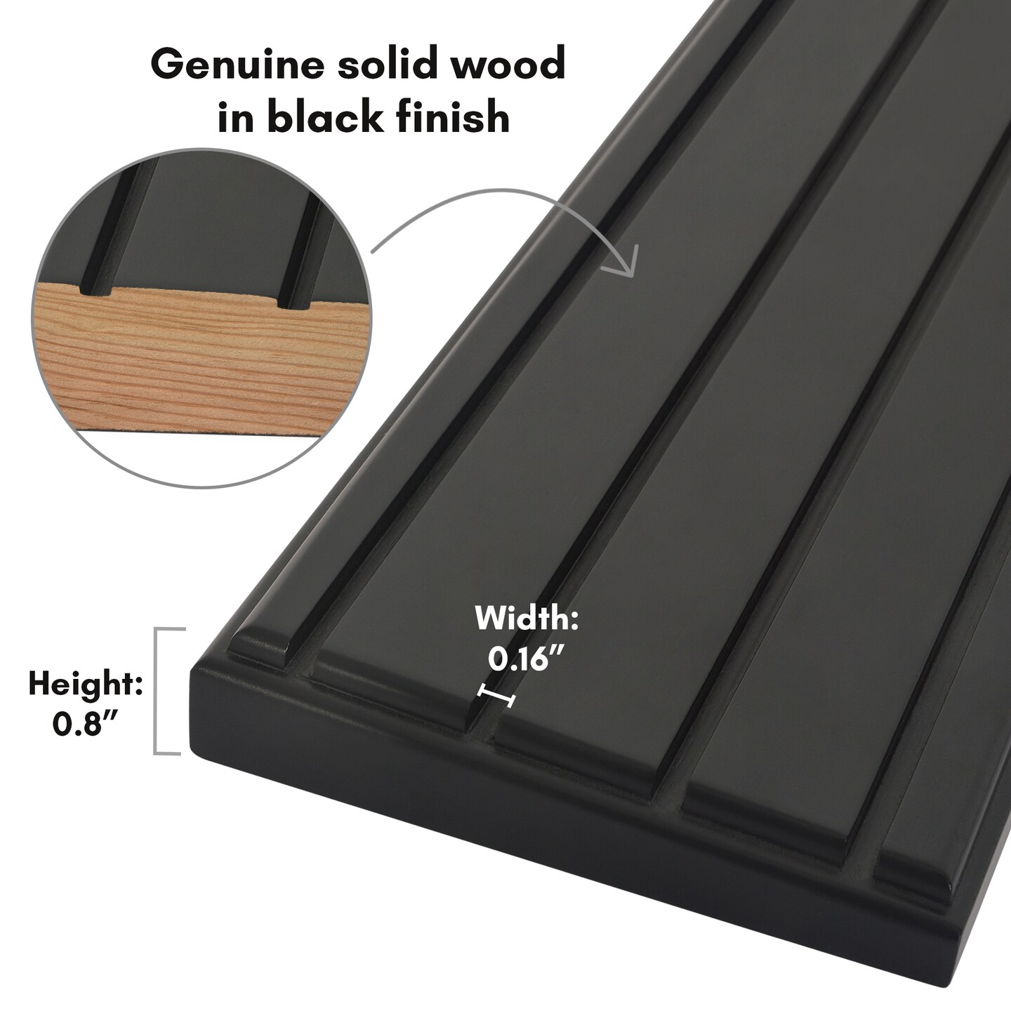 Americanflat 12x4 Challenge Coin Display - Four Rows for Displaying Military Challenge Coins - Showcase up to 30 Coins at Once - Collectible Coin Holder - Pinewood Finish - Black