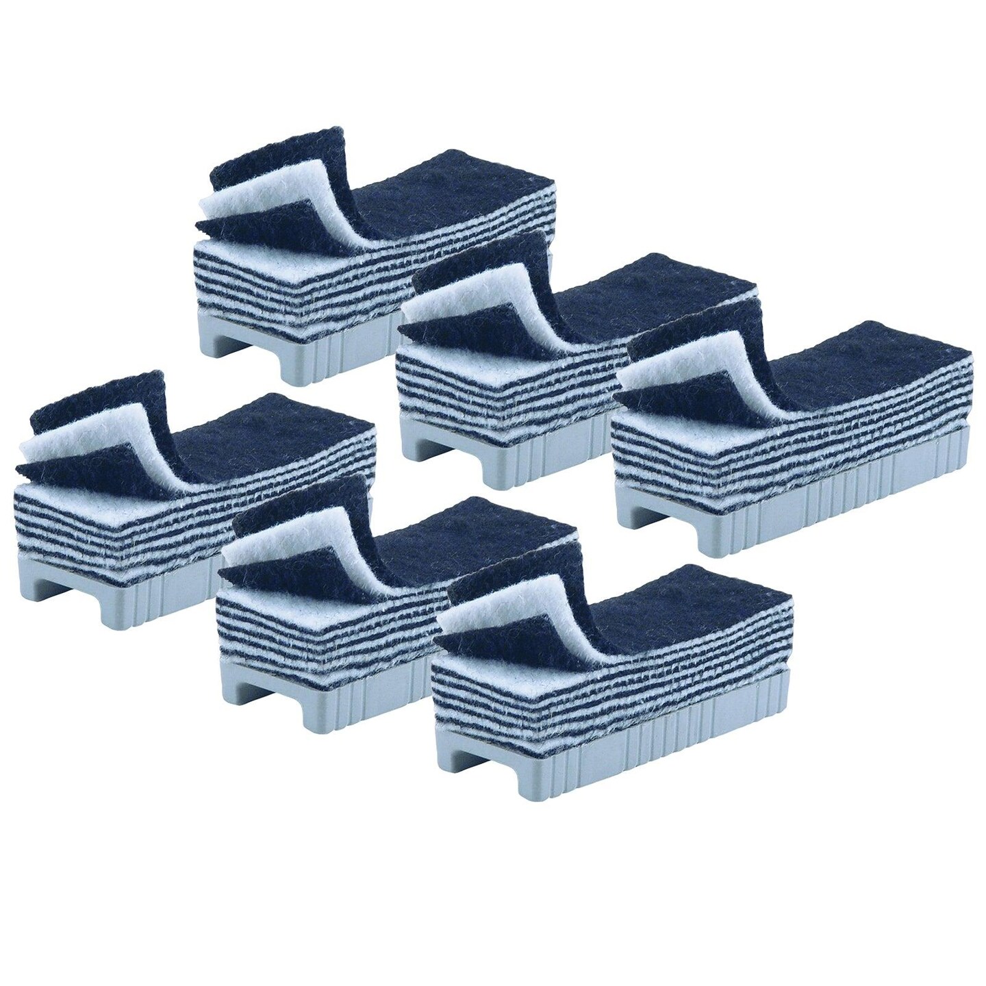 Whiteboard Eraser, Peel Away Layers, 5&#x22; Felt, Pack of 6
