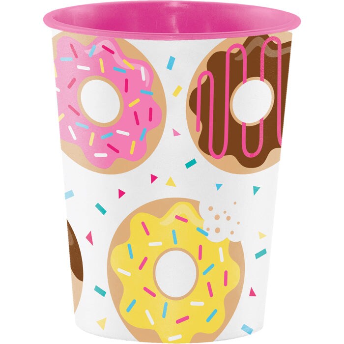 Donut Time Plastic Keepsake Cup 16 Oz.