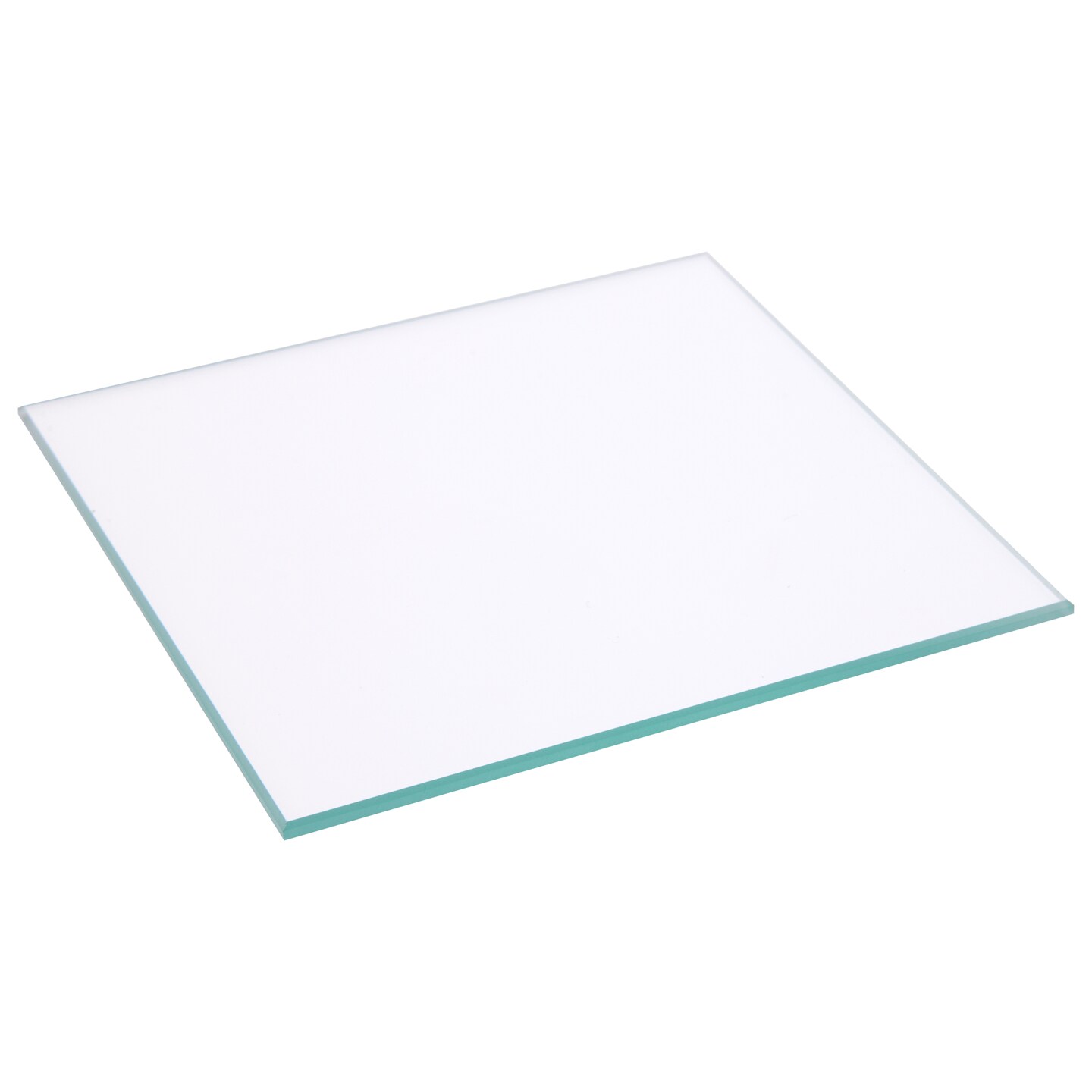 Plymor Square 3mm Non-Beveled Clear Glass, 4 inch x 4 inch