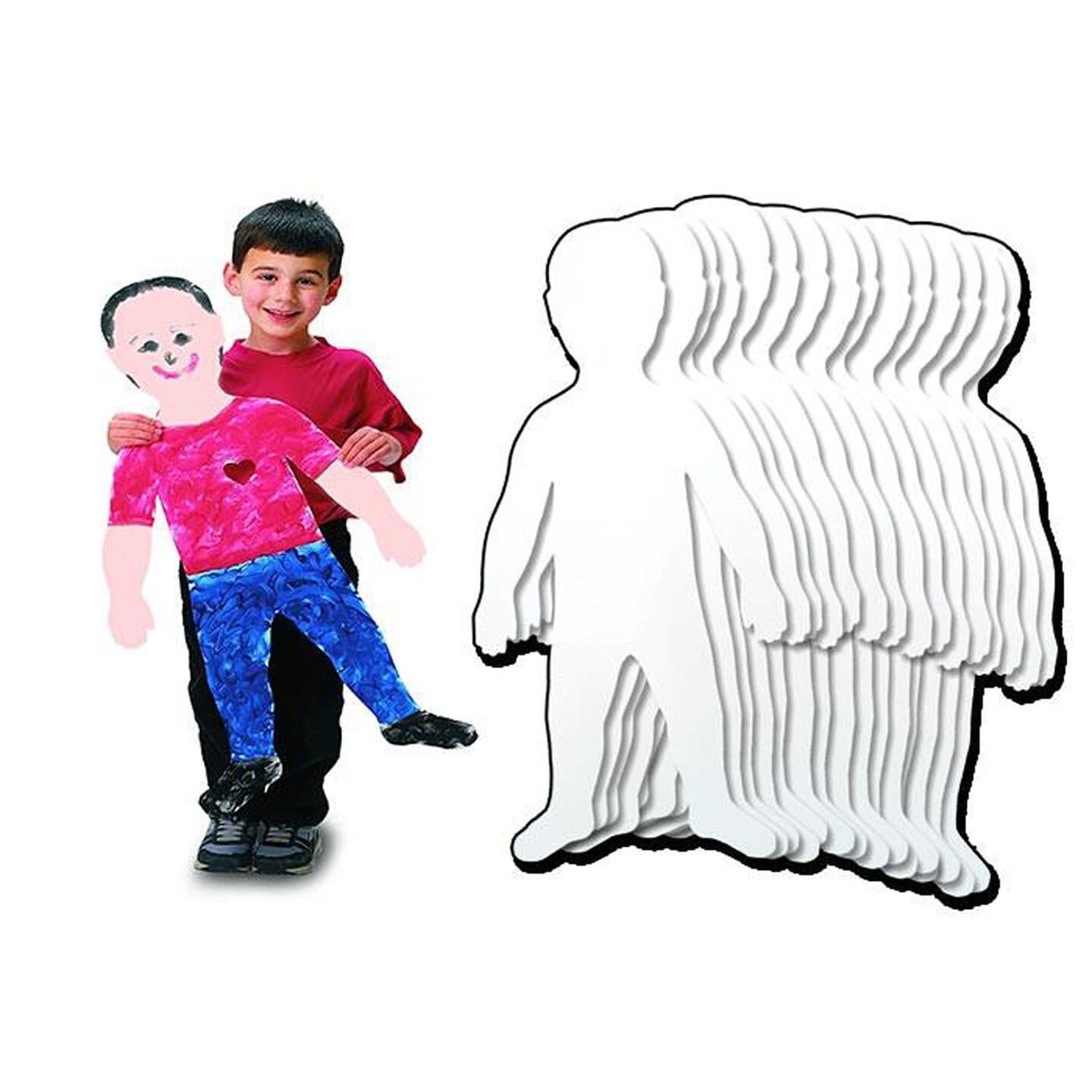 Giant Paper Kids, 18&#x22; x 35&#x22;, Pack of 24