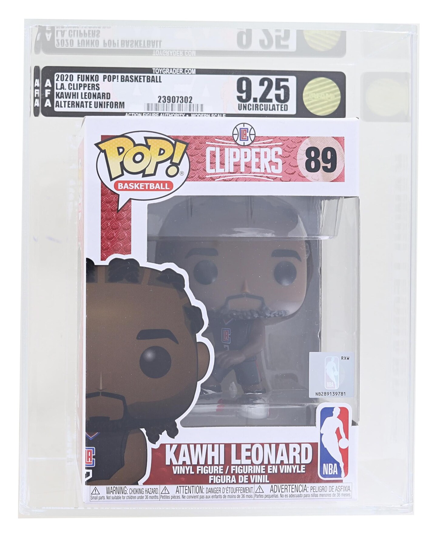 LA Clippers NBA Funko POP Vinyl Figure | Kawhi Leonard (Alternate ...