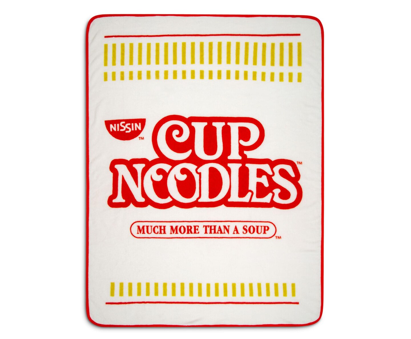 Nissin Cup Noodles Logo Microplush Throw Blanket | 45 x 60 Inches