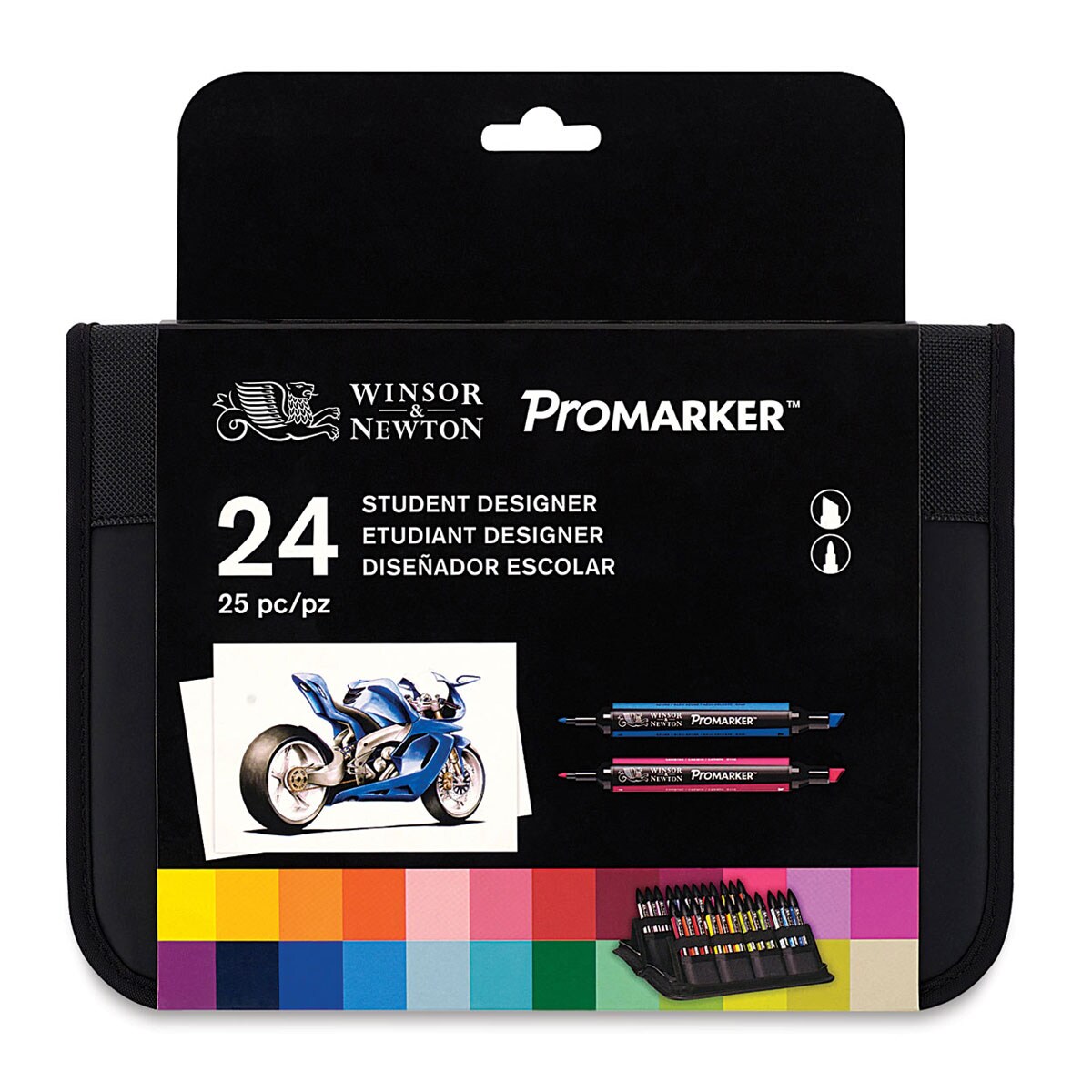 Winsor & Newton Promarker - Set of 24, Student Designer Wallet