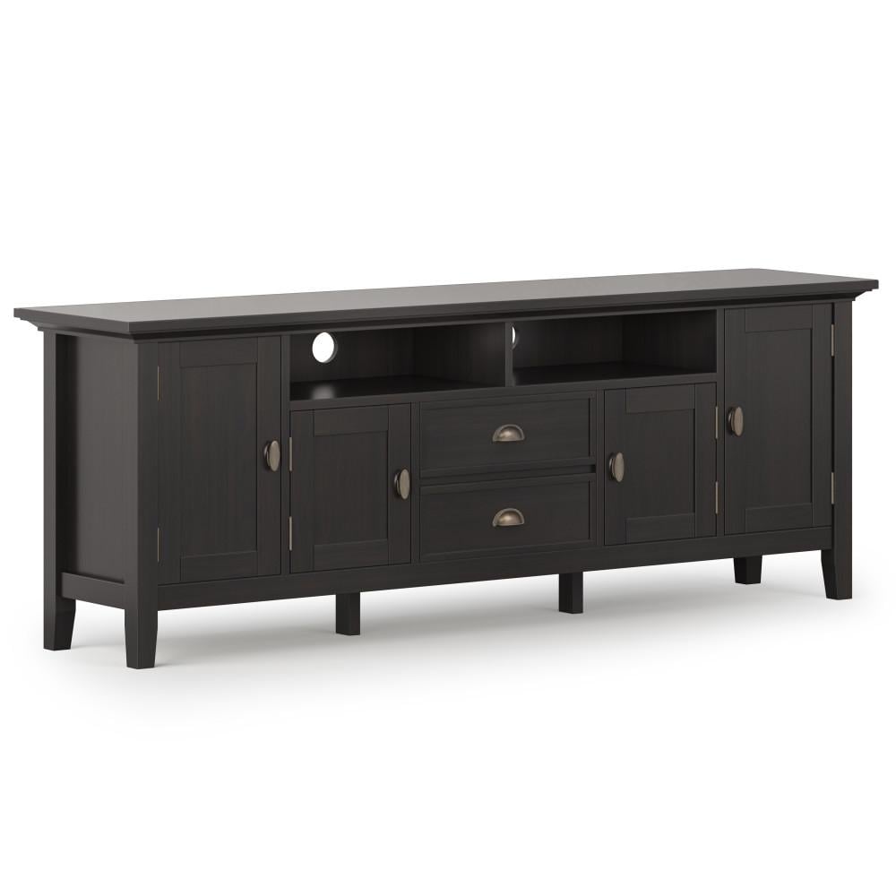 Simpli Home Redmond Solid Wood Universal Tv Media Stand, 72&#x22; , Transitional
