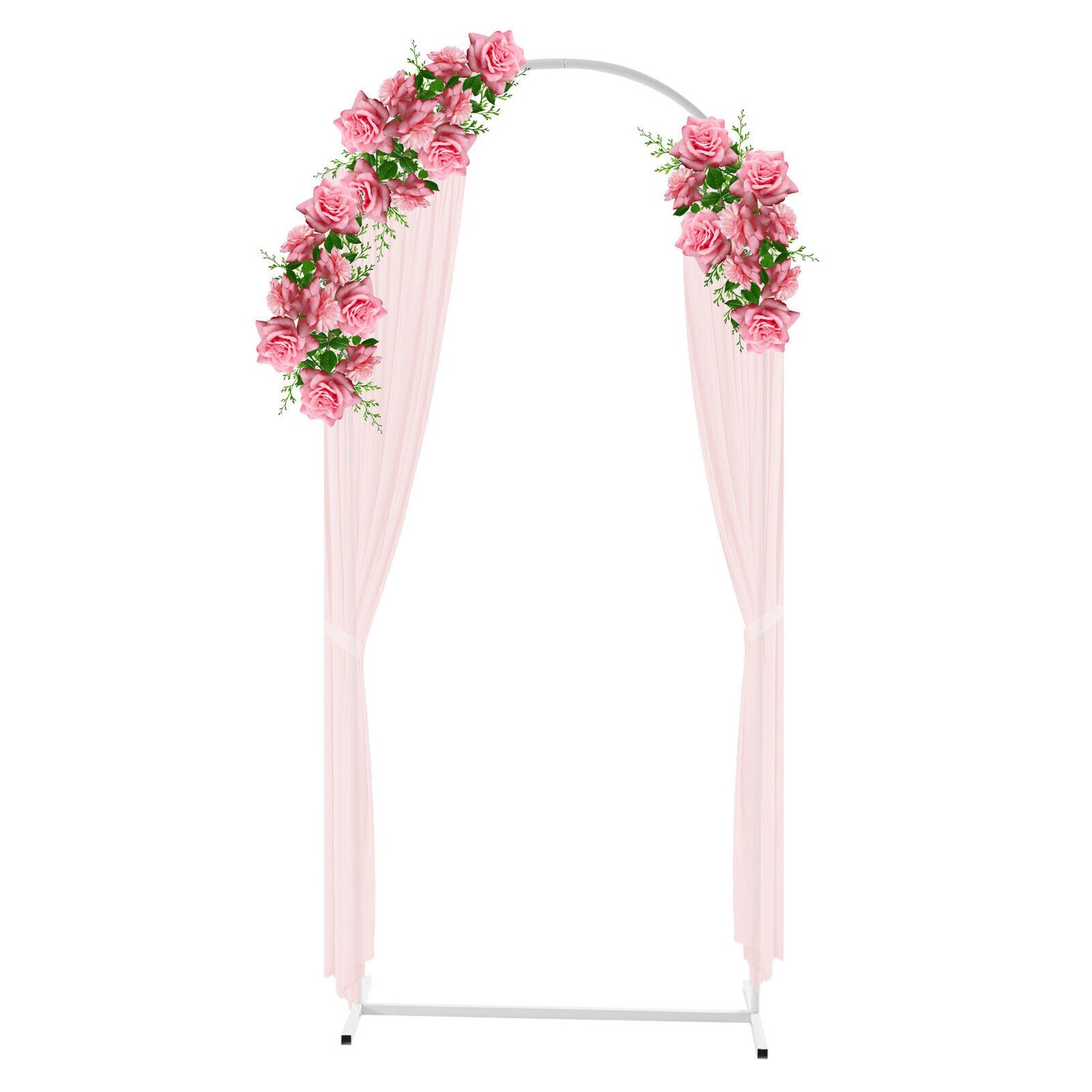 Kitcheniva Wedding Arch Metal Frame Plant Flower Rack Stand 6ft White