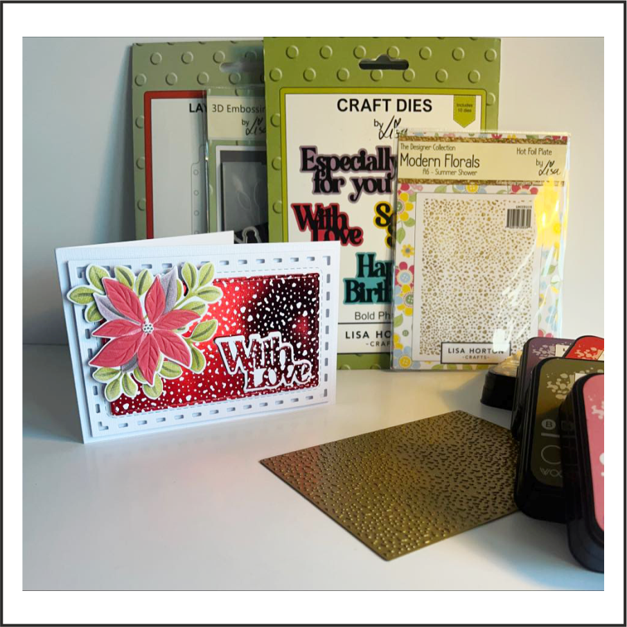 Lisa Horton --That Craft Place Lisa Horton Crafts Modern Florals - Hot Foil Plate A6 - Summer Showers