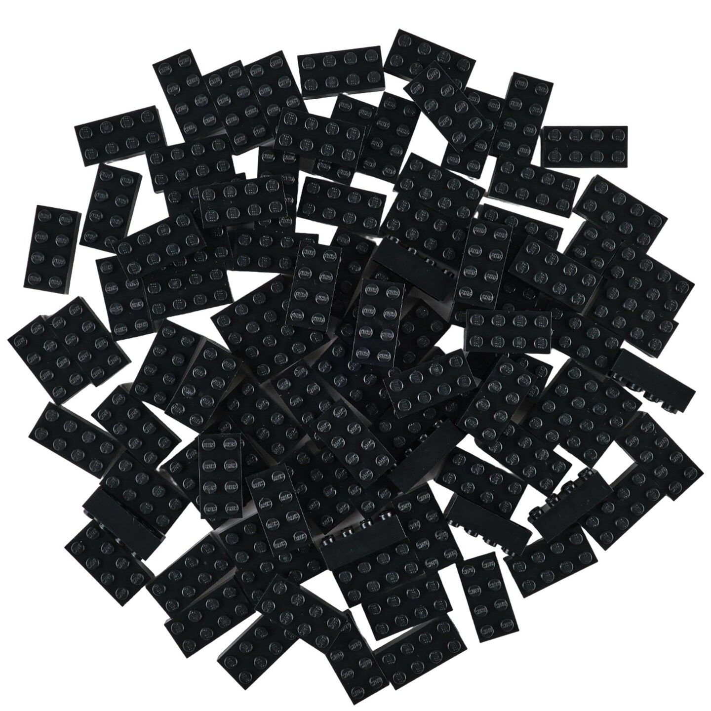 Strictly Briks Classic Bricks Starter Kit, Black, 96 Pieces, 2x4 Inches, Building Creative Play Set for Ages 3 and Up, 100% Compatible with All Major Brick Brands