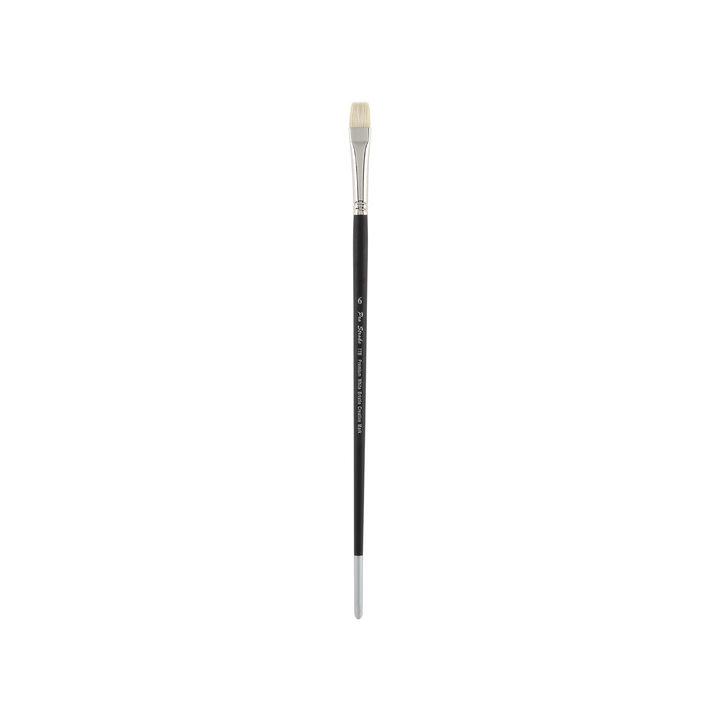 Creative Mark Pro Stroke Premium White Chungking Hog Bristle Artist Paint Brush - Bright - Natural Bristle Brush w/ Great Control Suitable for Oils, Watercolors, Acrylics, Alkyds, Caseins