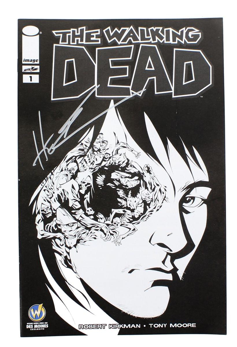 Image Comics The Walking Dead #1 | WW Des Moines B&W Cover | AUTOGRAPHED - Phil Hester