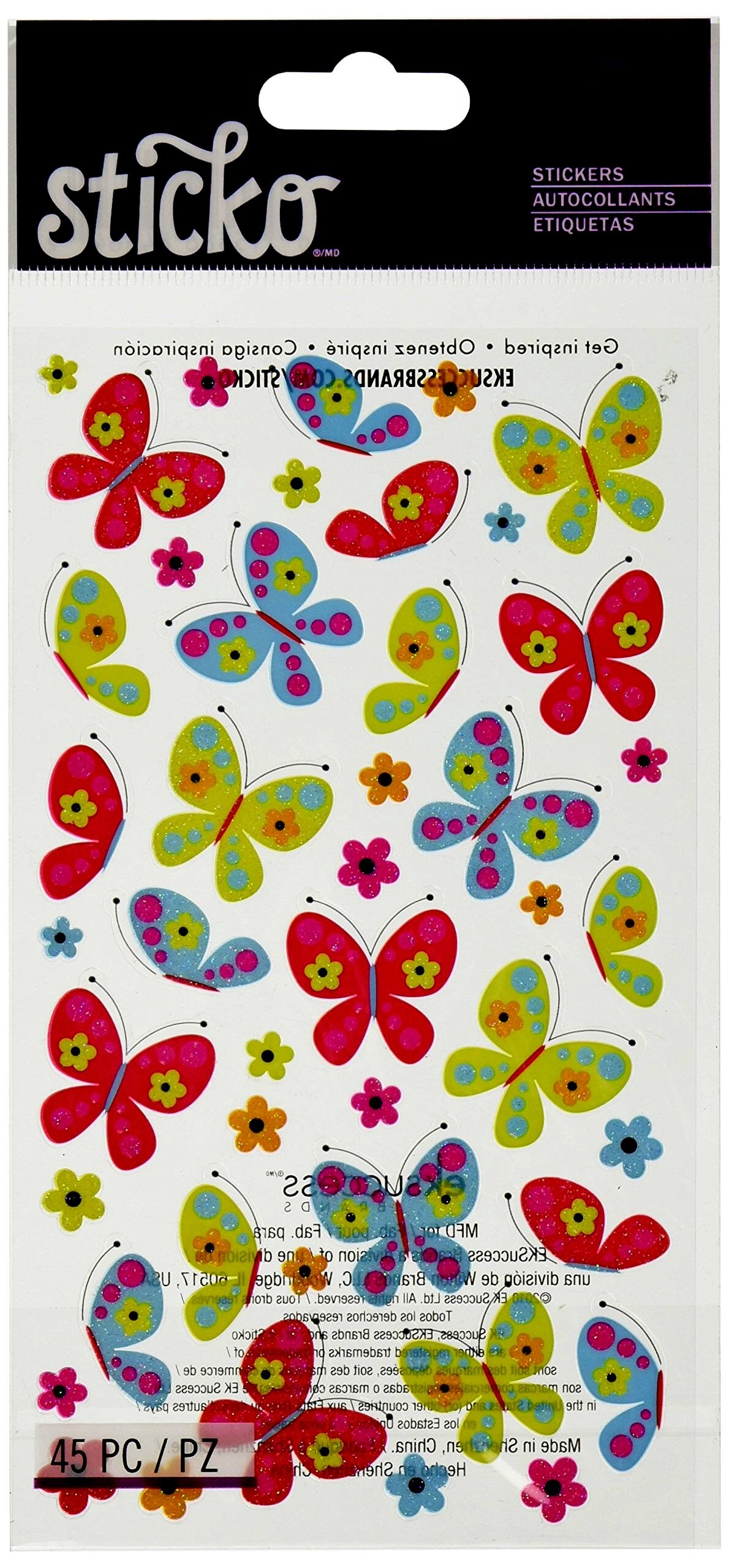 Sticko Spicy Butterflies Stickers