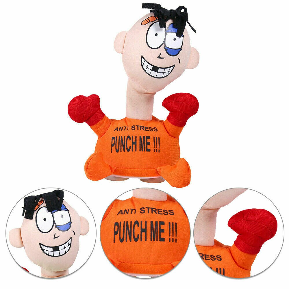 Kitcheniva Punch Me Toy Electric Touch Plush Vent Doll Anti Stress Toy
