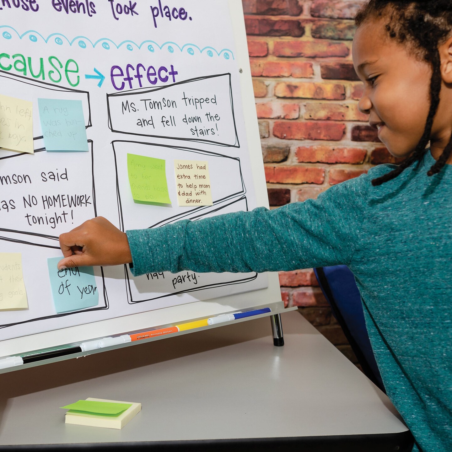Heavy Duty Anchor Chart Paper, Non-Adhesive, White, Unruled 24&#x22; x 32&#x22;, 25 Sheets