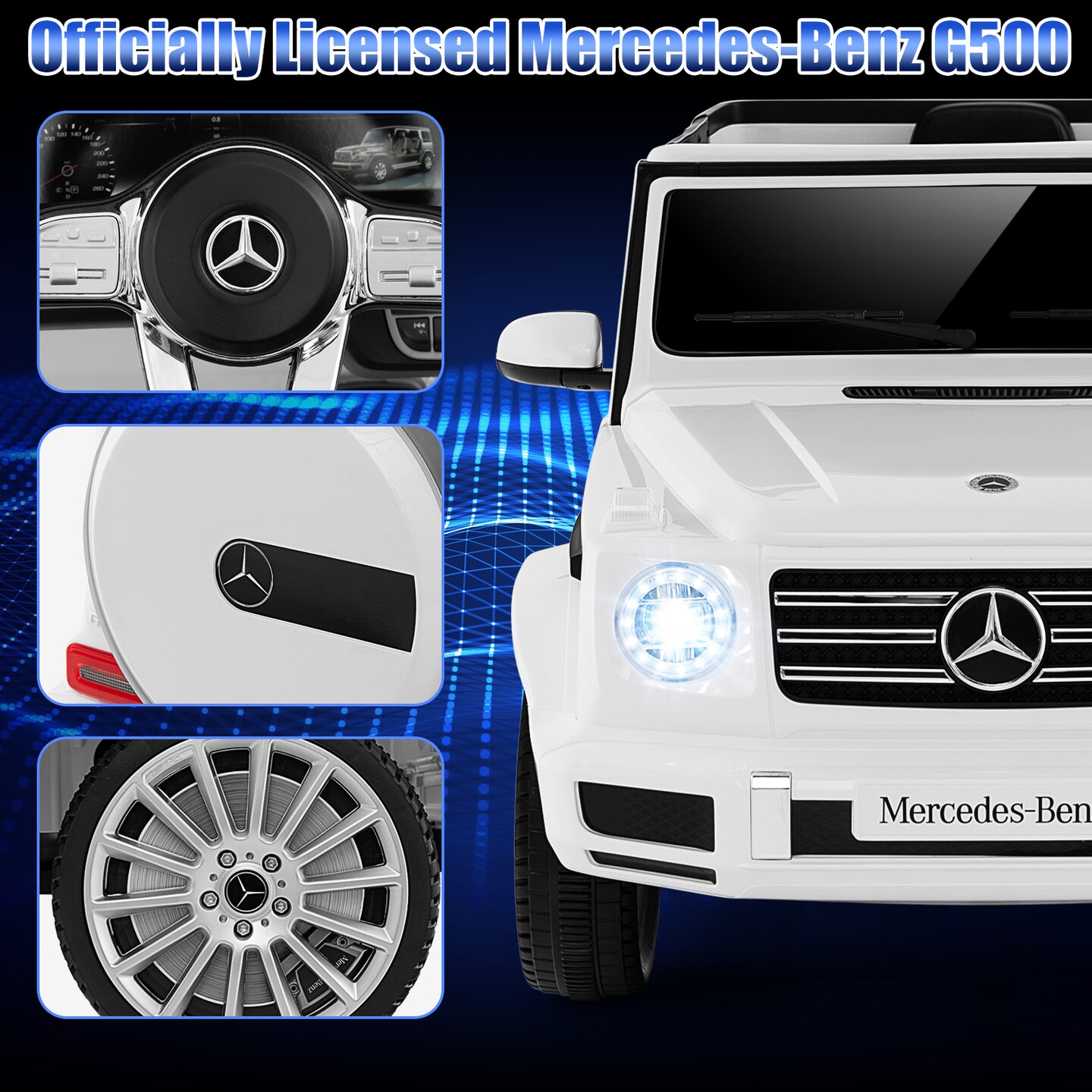 12v Battery Powered Licensed Mercedes-benz G500 Kids Ride-on Car