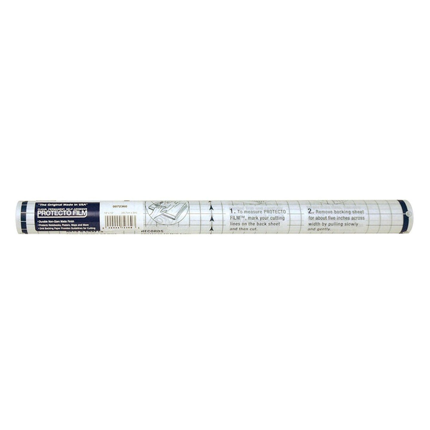 Protecto Film&#x2122;, Clear, Non-Glare Plastic, 18&#x22; x 10&#x27;, 3 Rolls