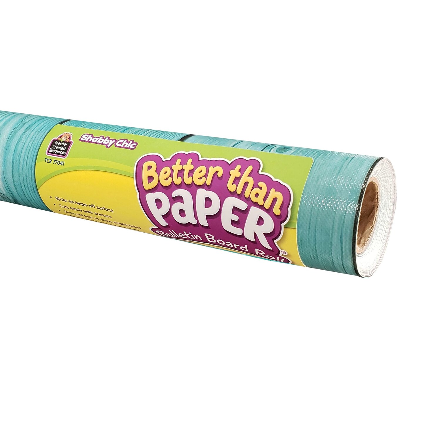 Better Than Paper&#xAE; Bulletin Board Roll, 4&#x27; x 12&#x27;, Shabby Chic, Pack of 4