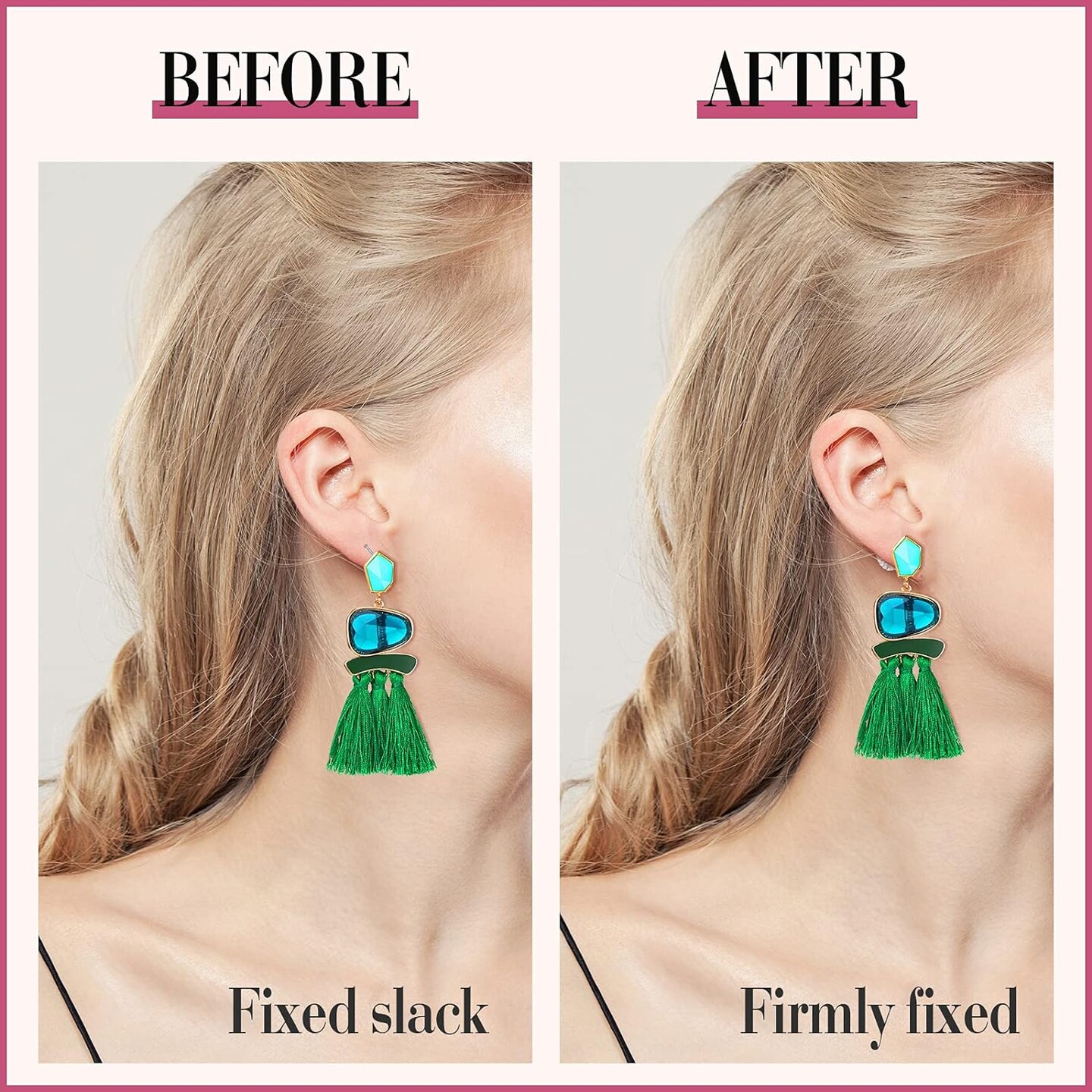 8 Pieces Earring Backs for Droopy Ears Large Earring Backs for Studs Replacement Secure Earring Lifters for Heavy Earring (Silver,9 mm)