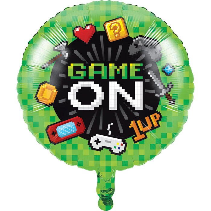 Gaming Party Metallic Balloon 18&#x22;