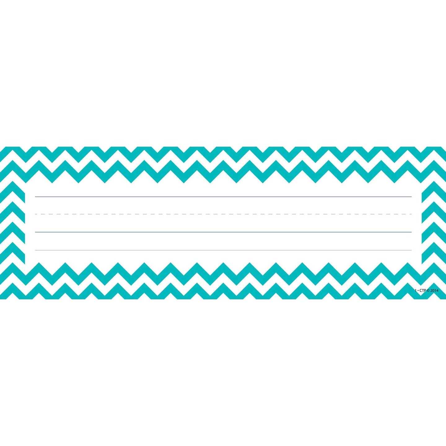 Chevron Solids Name Plates, 36 Per Pack, 6 Packs