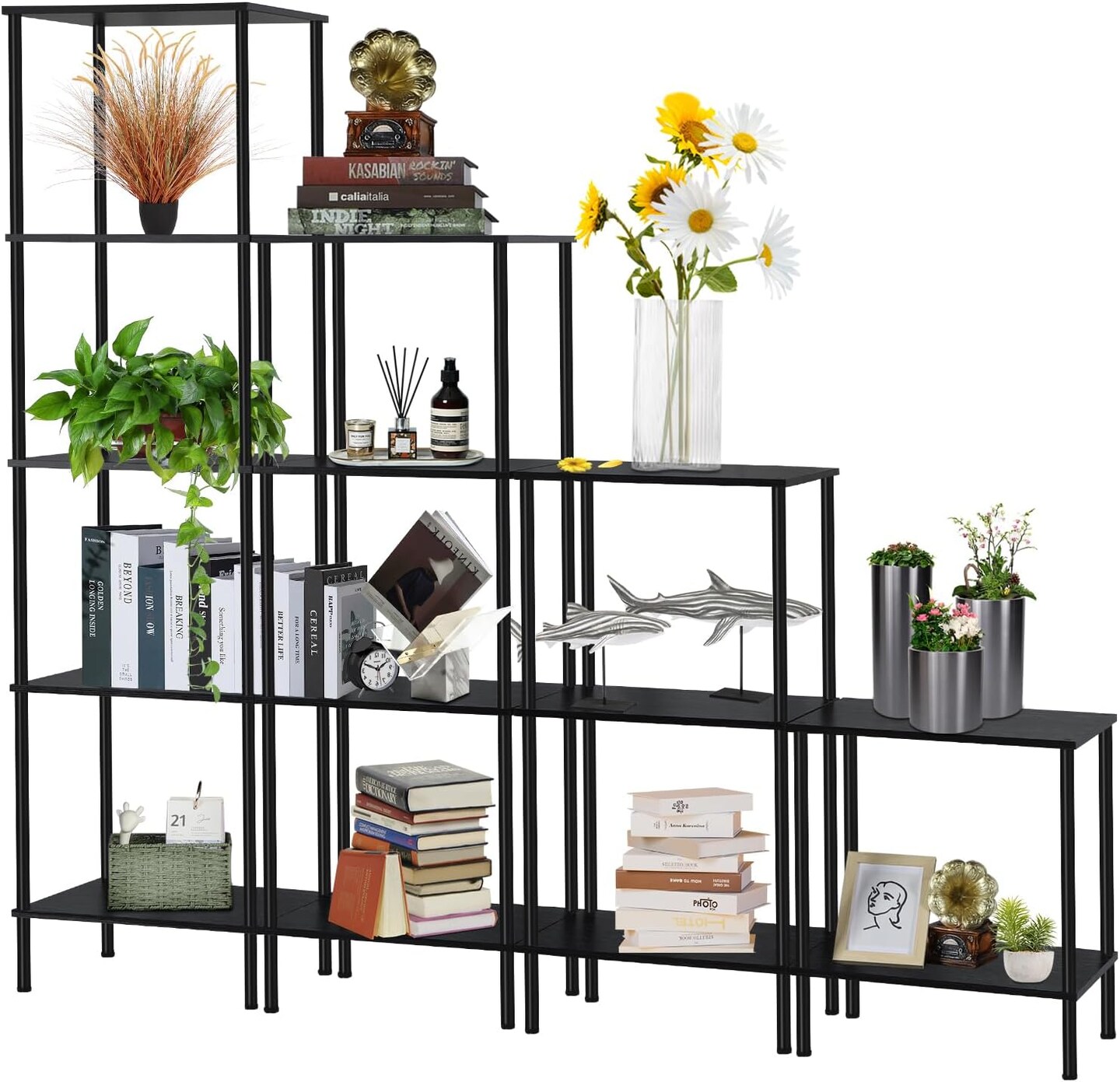 Rustic Display Open Shelf Storage Organizer