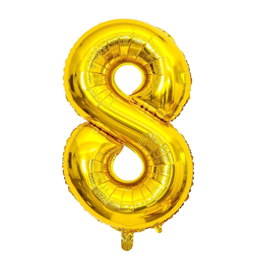 Kitcheniva 40&#x22; Gold Helium Giant Number Balloons Large Foil
