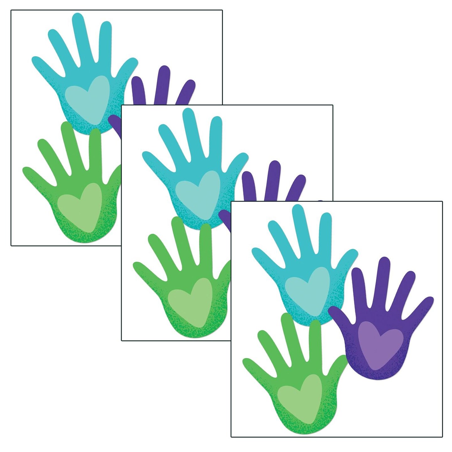 One World Hands with Hearts Cut-Outs, 36 Per Pack, 3 Packs | Michaels