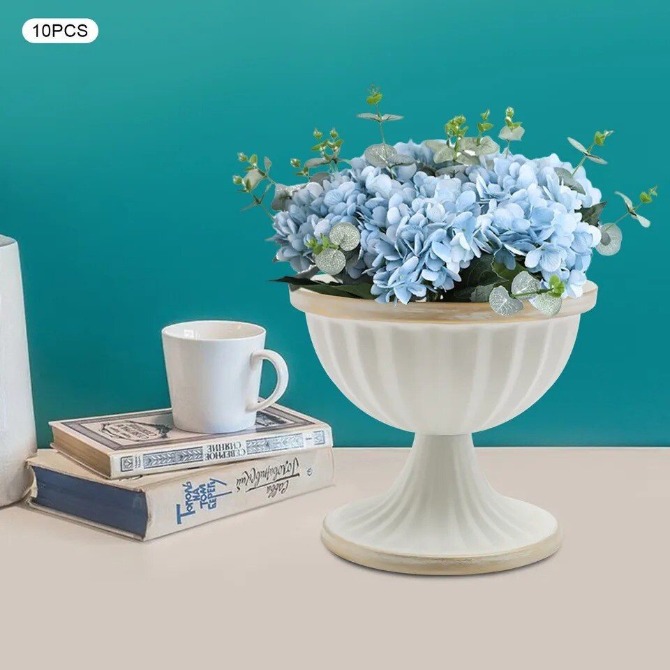 10-Pieces Metal Wedding Flower Vases